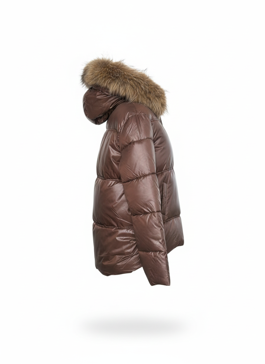 Bear Quilted Down Jacket
