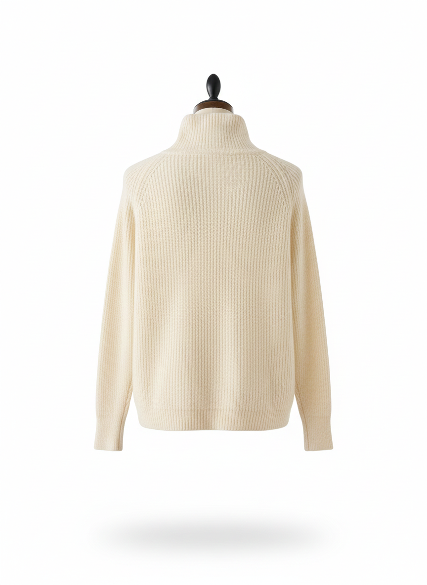 High Neck Cashmere Cardigan
