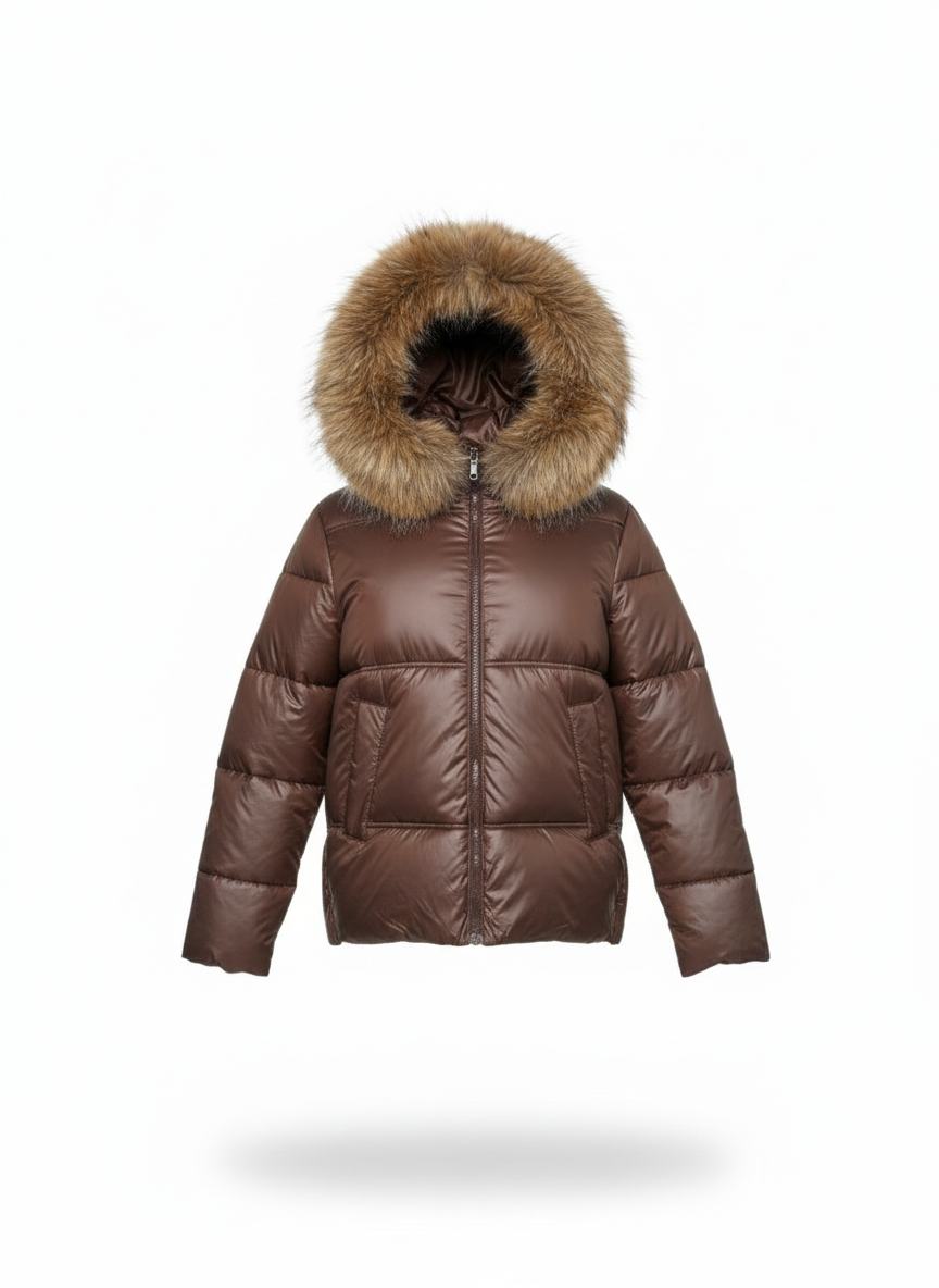 Bear Quilted Down Jacket
