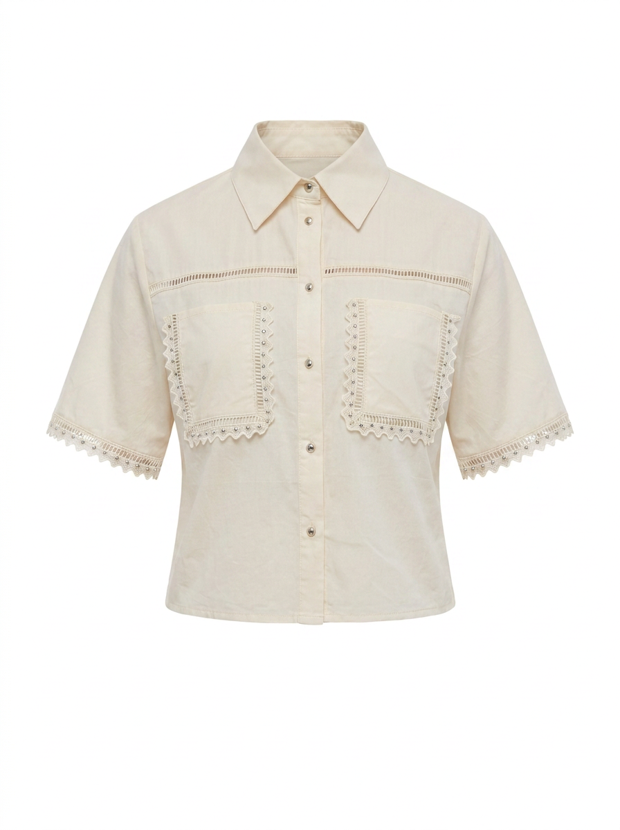 BEADED SET BLOUSE SKIRT