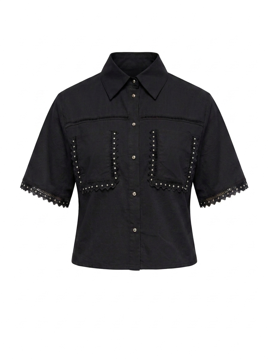 BEADED SET BLOUSE SKIRT