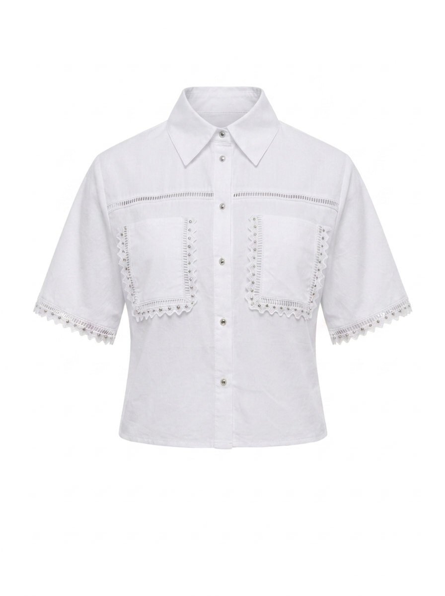 BEADED SET BLOUSE SKIRT